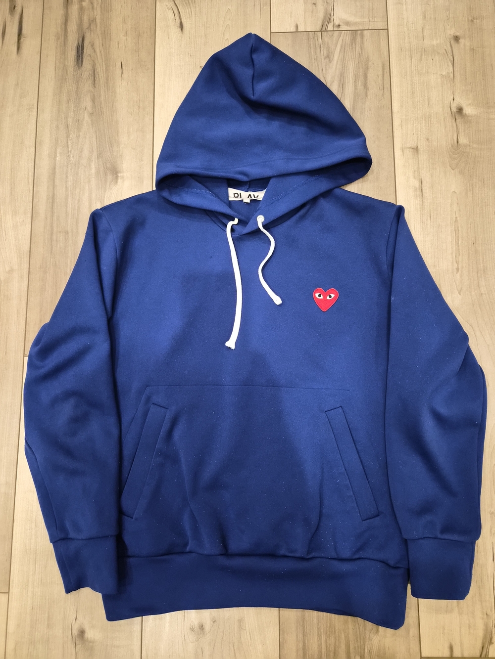 Comme des Garcons PLAY Royal Blue Hoodie men's size M